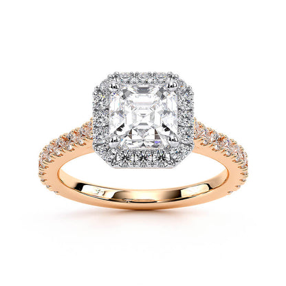 Accent Halo 2/3ctw | Asscher