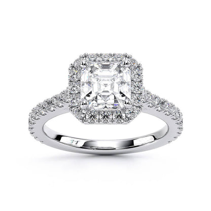 Accent Halo 2/3ctw | Asscher