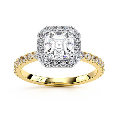 Lux Halo Accent 3/4ctw | Asscher